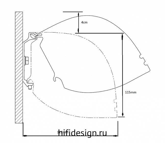 ����� kauber red label tensioned bt cinema 95" gray pro