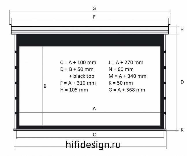 ����� kauber blue label tensioned bt cinema 95" clear vision